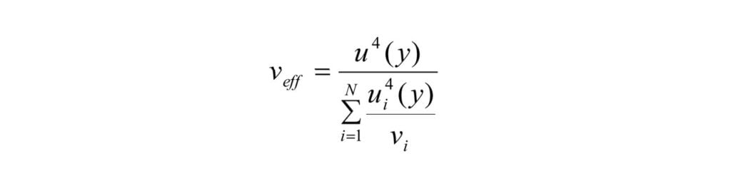 fórmula do veff (Welch-Satterhwaite)